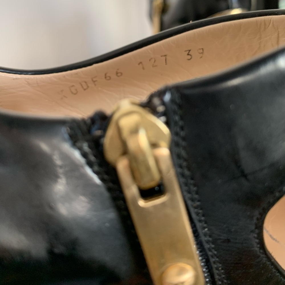 Emporio Armani Black Mary Jane Pumps - Picture 8 of 11